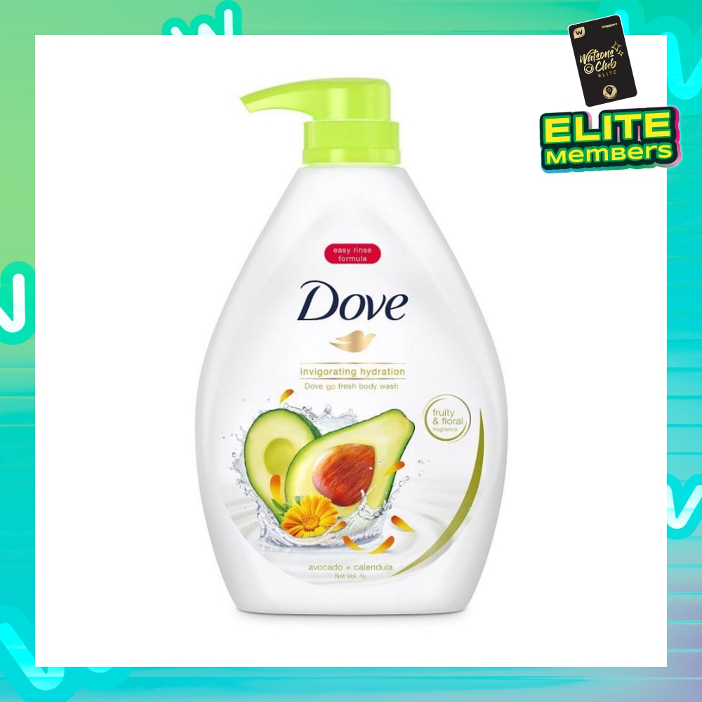 Dove Go Fresh Avocado + Calendula Invigorating Hydration Body Wash 1000ml