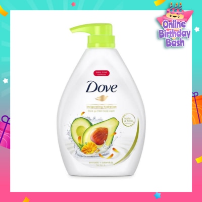 DOVE Dove Go Fresh Avocado + Calendula Invigorating Hydration Body Wash 1000ml