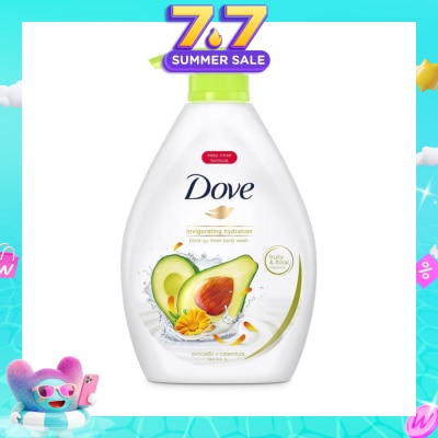 DOVE - Go Fresh Avocado + Calendula Invigorating Hydration Body Wash 1000ml