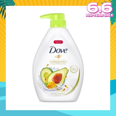 DOVE Dove Go Fresh Avocado + Calendula Invigorating Hydration Body Wash 1000ml