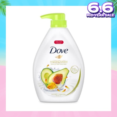 DOVE Dove Go Fresh Avocado + Calendula Invigorating Hydration Body Wash 1000ml