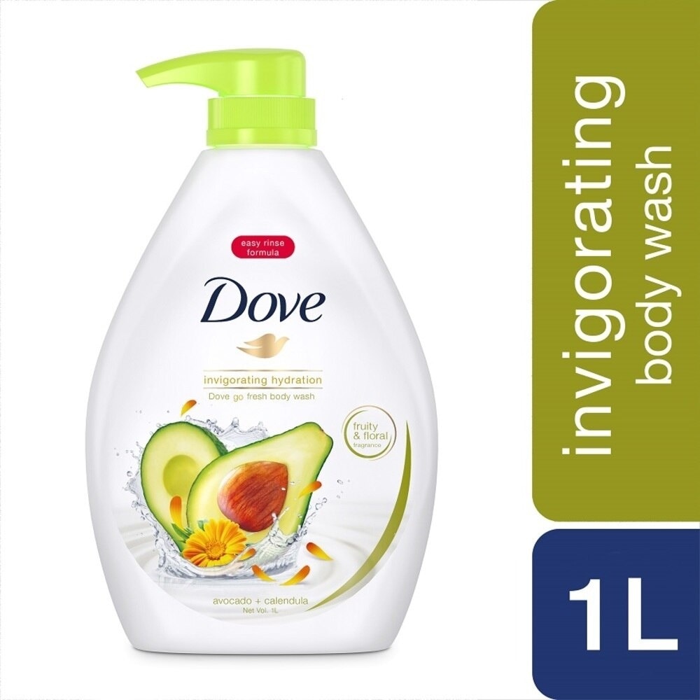 Dove Go Fresh Avocado + Calendula Invigorating Hydration Body Wash 1000ml