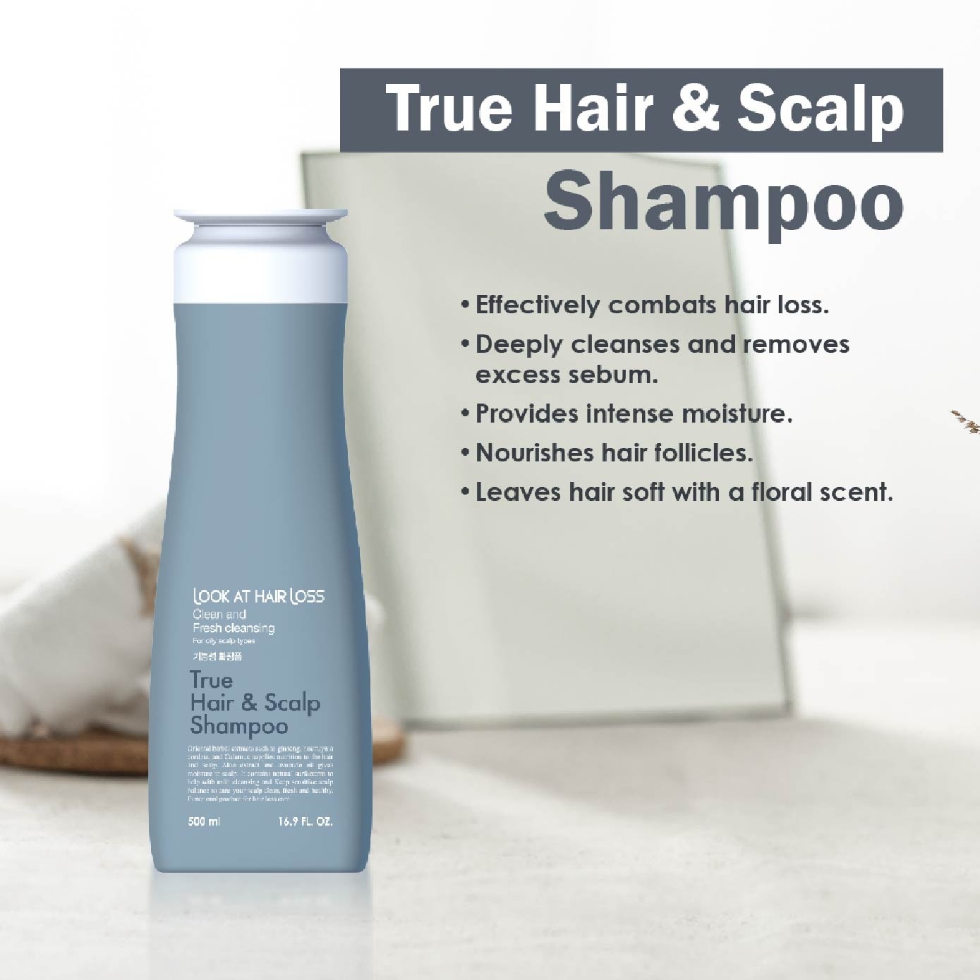 True Hair & Scalp Shampoo 500ml