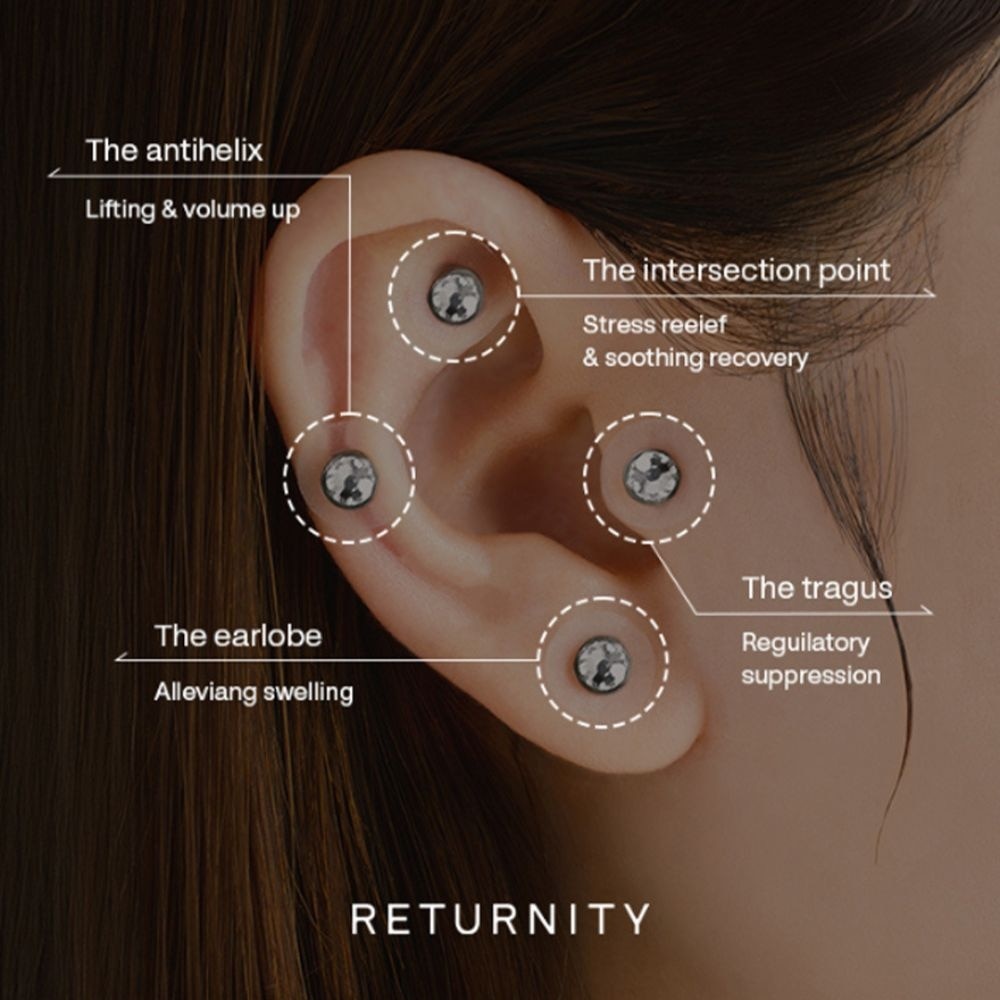 Ear Therapy Acupressure Patch Crystal 10s