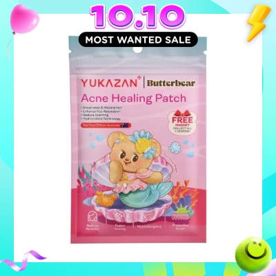 YUKAZAN Acne Healing Patch Butterbear Mermaid Magic 30s image