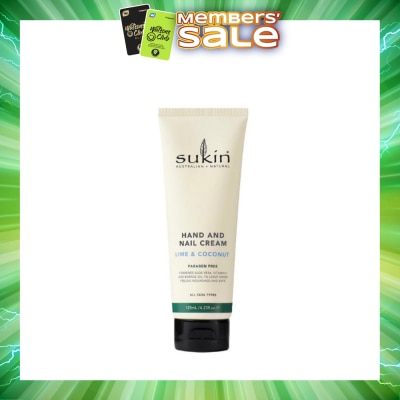 SUKIN - Lime & Coconut Hand & Nail Cream 125ml