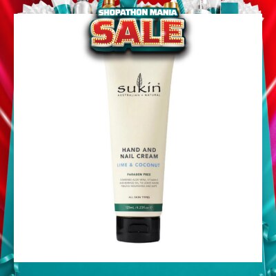 SUKIN - Lime & Coconut Hand & Nail Cream 125ml&nbsp;(Expiry: Jun`2027)