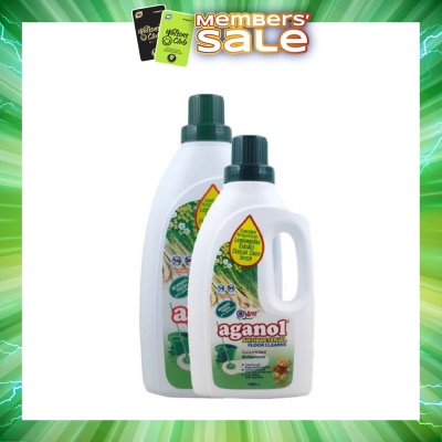 YURI - Yuri Aganol Multi-Purpose Antibacterial Floor Cleaner 2L + 1L (Morning Fresh Lemongrass)