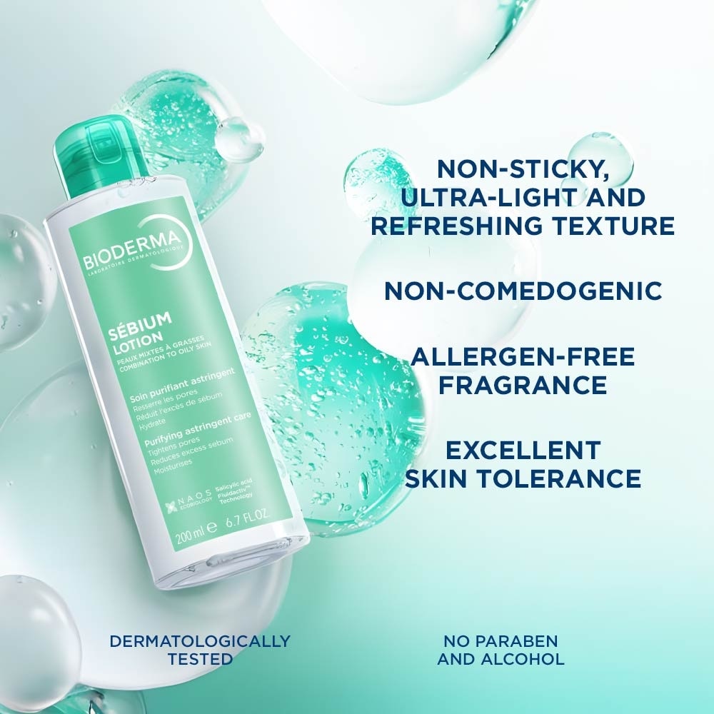 Sebium Lotion Hydrating and Mattifying Toner (Oily to Acne-Prone Skin) 200ml