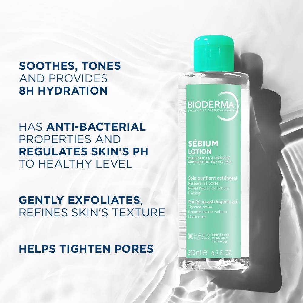 Sebium Lotion Hydrating and Mattifying Toner (Oily to Acne-Prone Skin) 200ml