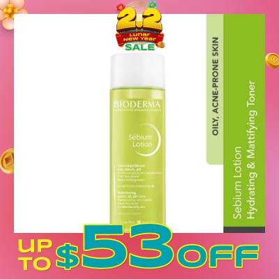 BIODERMA Sebium Lotion Hydrating and Mattifying Toner (Oily to Acne-Prone Skin) 200ml