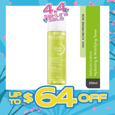 BIODERMA - Sebium Lotion Hydrating and Mattifying Toner (Oily to Acne-Prone Skin) 200ml