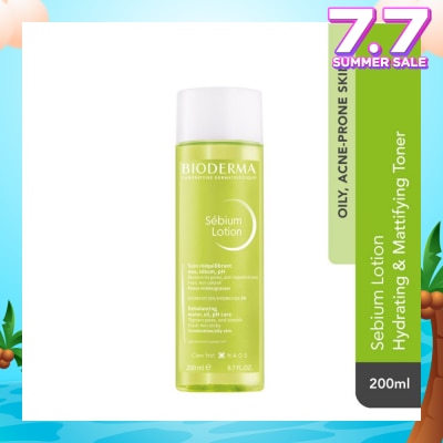 BIODERMA Sebium Lotion Hydrating and Mattifying Toner (Oily to Acne-Prone Skin) 200ml