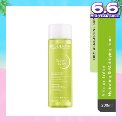 BIODERMA Sebium Lotion Hydrating and Mattifying Toner (Oily to Acne-Prone Skin) 200ml