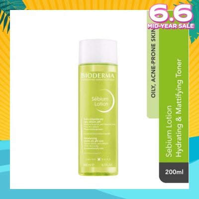 BIODERMA Sebium Lotion Hydrating and Mattifying Toner (Oily to Acne-Prone Skin) 200ml