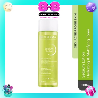 BIODERMA - Sebium Lotion Hydrating and Mattifying Toner (Oily to Acne-Prone Skin) 200ml