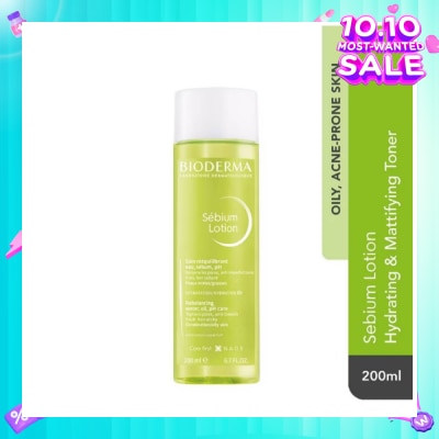 BIODERMA Sebium Lotion Hydrating and Mattifying Toner (Oily to Acne-Prone Skin) 200ml