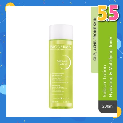 BIODERMA Sebium Lotion Hydrating and Mattifying Toner (Oily to Acne-Prone Skin) 200ml
