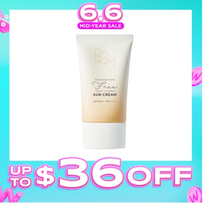 BOM - Foundation-Free Tone Cover Sun Cream SPF50+ PA++++ 50g