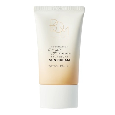 BOM - Foundation-Free Tone Cover Sun Cream SPF50+ PA++++ 50g