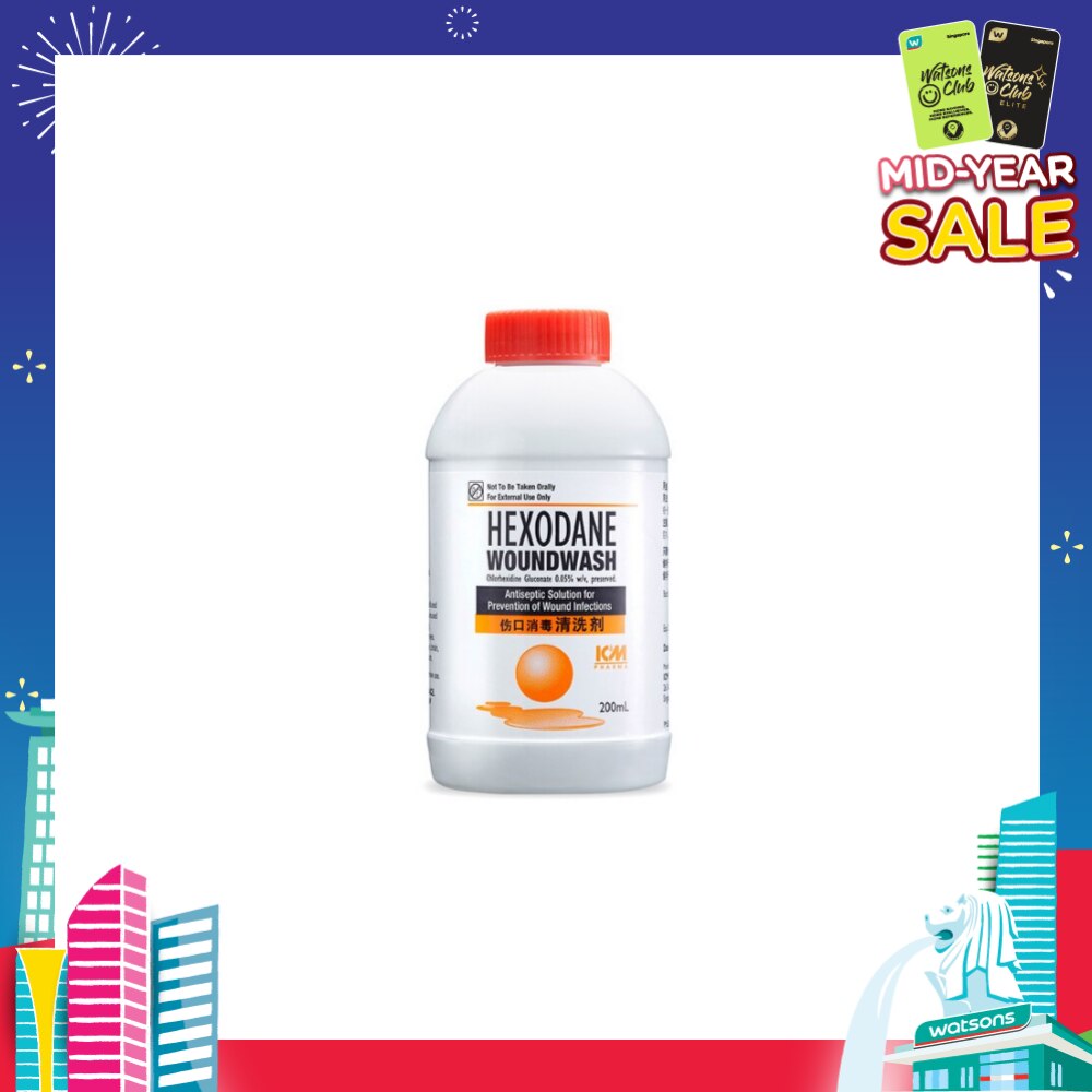 Hexodane Woundwash (Wound Infections Antiseptic Solution) 200ml