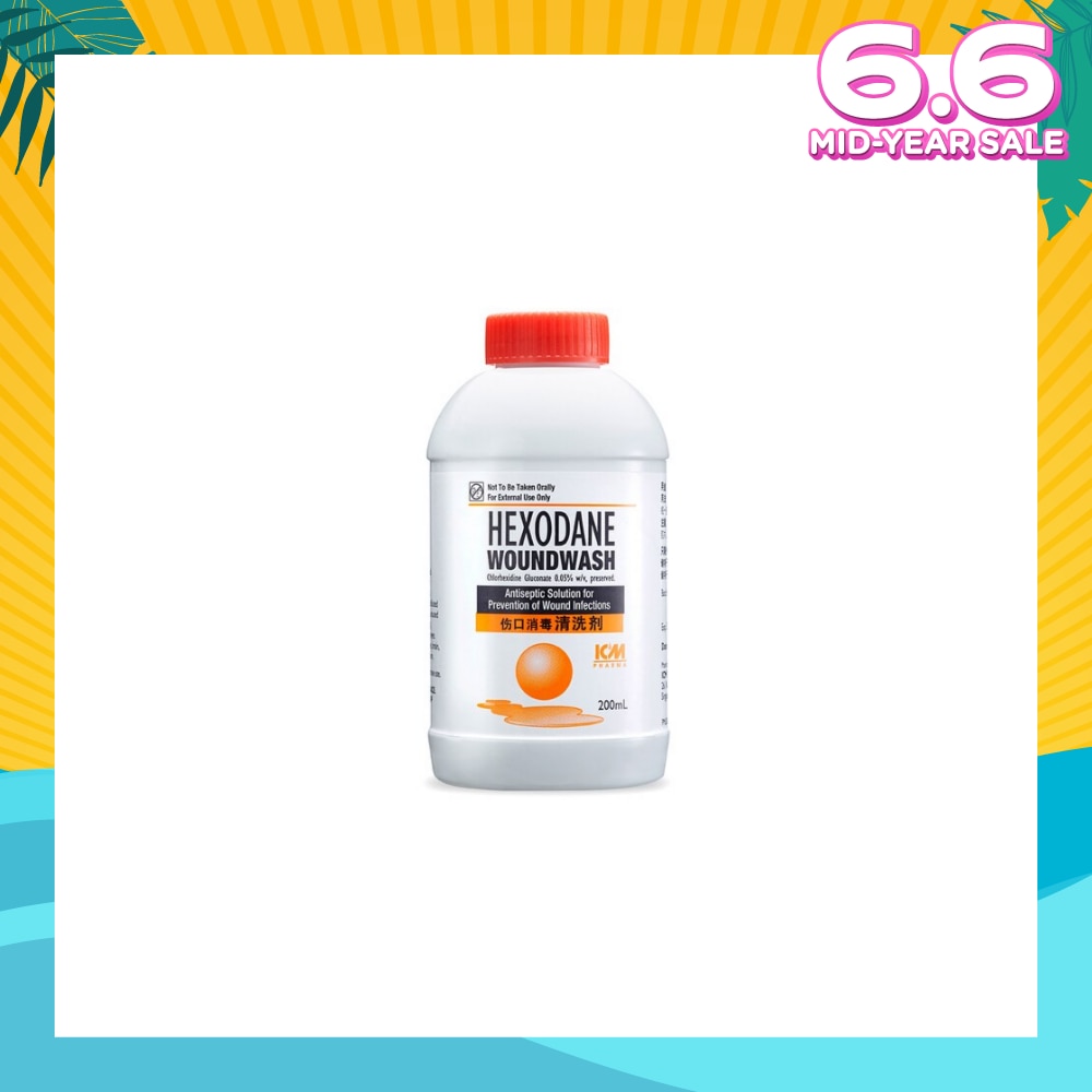 Hexodane Woundwash (Wound Infections Antiseptic Solution) 200ml