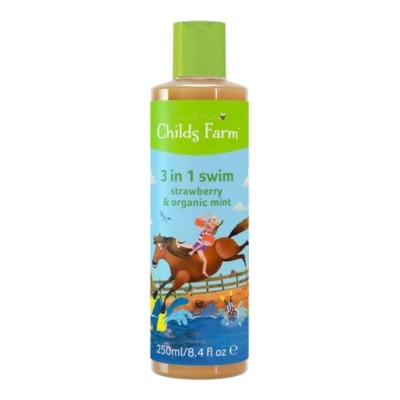 CHILDS FARM 4 in 1 Swim Strawberry & Organic Mint (Suitable for newborns and upwards) 250ml