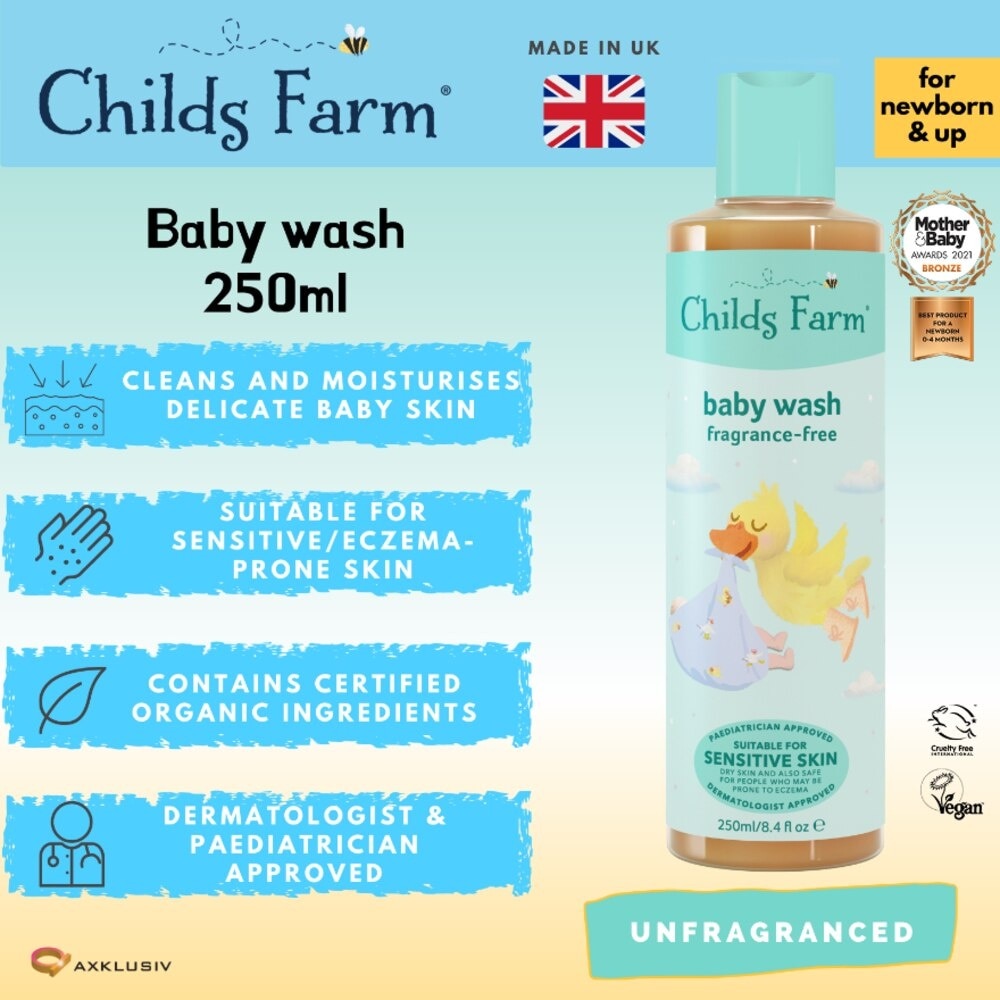 Baby Wash Fragrance-Free (Suitable for newborns and upwards) 250ml