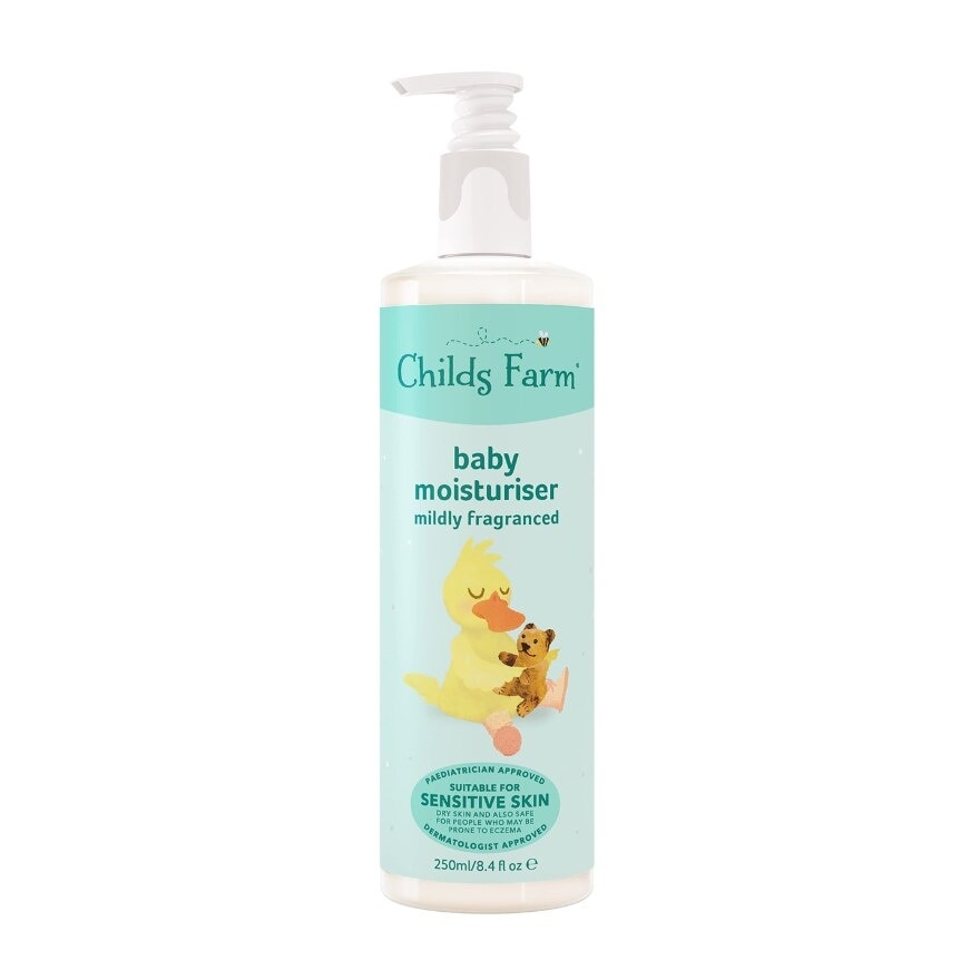 Baby Moisturiser Mildly Fragranced (Suitable For Newborns & Older + Suitable For Dry + Sensitive + Eczema Prone Skin) 250ml