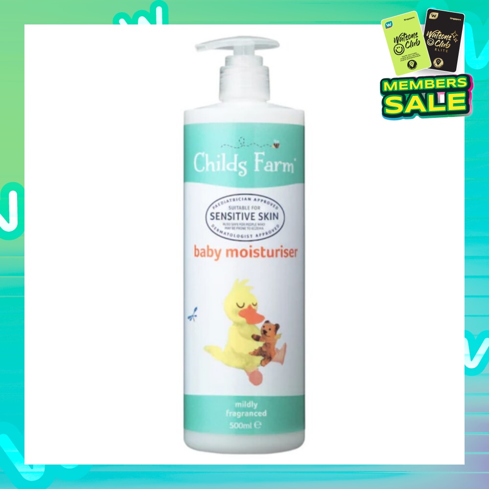 Baby Moisturiser Mildly Fragranced (Help Soothe & Hydrates All Skin Types + Suitable for Dry + Sensitive + Eczema-Prone Skin) 500ml