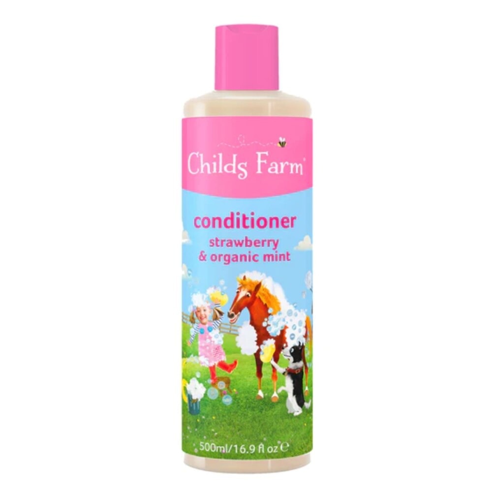 Conditioner Strawberry & Organic Mint (Suitable for newborn and upwards) 500ml