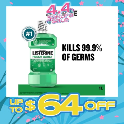 LISTERINE - Listerine Freshburst Mouthwash With Spearmint & 4 Essential Oil 1000ml