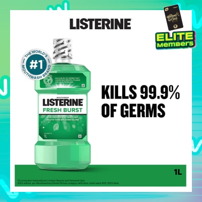LISTERINE Listerine Freshburst Mouthwash With Spearmint & 4 Essential Oil 1000ml