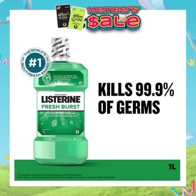 LISTERINE - Listerine Freshburst Mouthwash With Spearmint & 4 Essential Oil 1000ml