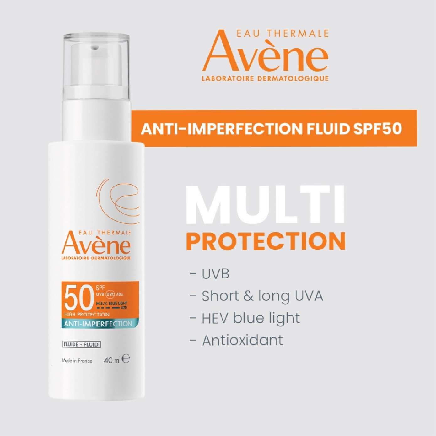 Anti-Imperfection Fluid SPF50 Lightweight Suncare 40ml
