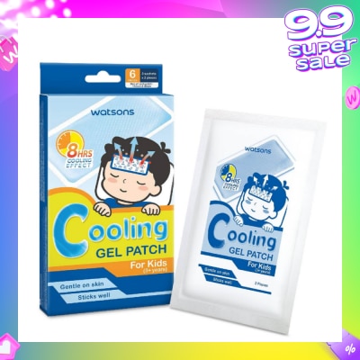 WATSONS Cooling Fever Gel Patch Kids (Suitable for Above 3 Years Old + Up to 8 Hours Cooling Effect) 6s