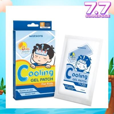 WATSONS Cooling Fever Gel Patch Kids (Suitable for Above 3 Years Old + Up to 8 Hours Cooling Effect) 6s