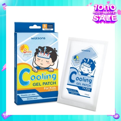 WATSONS Cooling Fever Gel Patch Kids (Suitable for Above 3 Years Old + Up to 8 Hours Cooling Effect) 6s