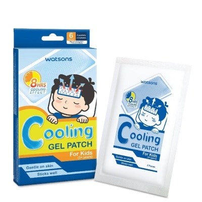 WATSONS Cooling Fever Gel Patch Kids (Suitable for Above 3 Years Old + Up to 8 Hours Cooling Effect) 6s