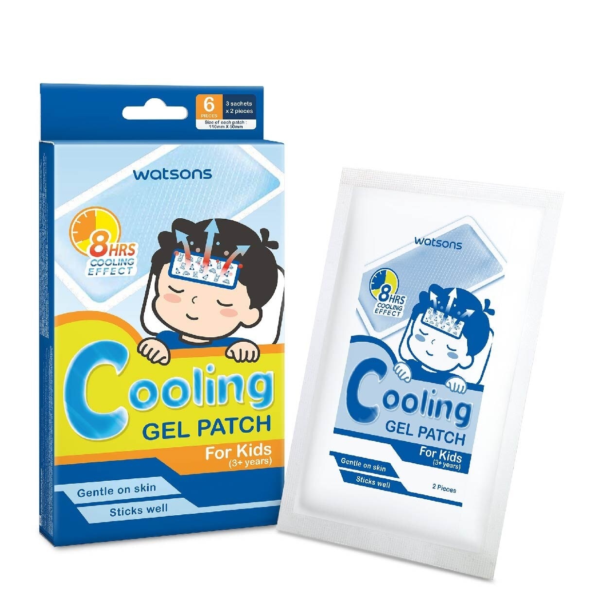 Cooling Fever Gel Patch Kids (Suitable for Above 3 Years Old + Up to 8 Hours Cooling Effect) 6s