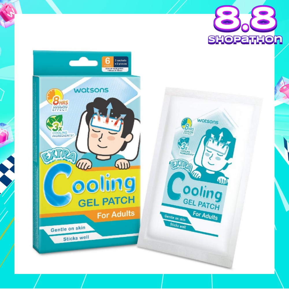 Extra Cooling Fever Gel Patch Adults (Up to 8 Hours Cooling Effect + 3X Cooling Ingredients) 6s