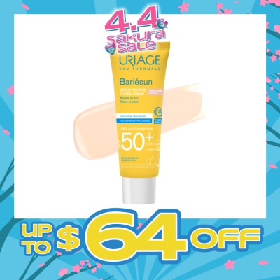 URIAGE - Bariesun Fair Tinted Cream SPF50+ (Helps Prevent Photoaging) 50ml (Expiry: Nov`2026)