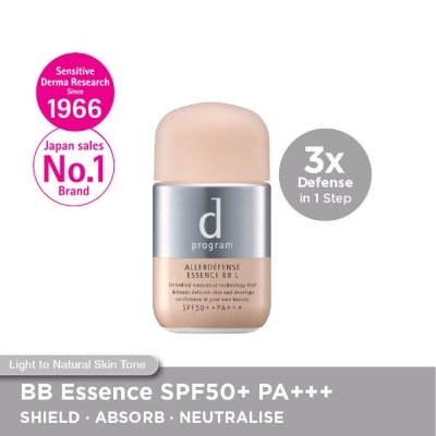 D PROGRAM Allerdefense Essence BB Sunscreen - Light Shade SPF50 PA+++ 30ml