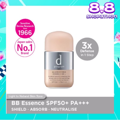 D PROGRAM Allerdefense Essence BB Natural  Beauty Sunscreen Spf43 PA+++ 40ml