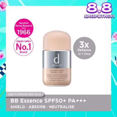 D PROGRAM Allerdefense Essence BB Natural  Beauty Sunscreen Spf43 PA+++ 40ml