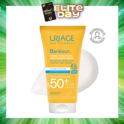 URIAGE - Bariesun Moisturizing Cream SPF50+ Unscented + Water Resistant (Helps Prevent Photoaging) 50ml (Expiry: Jan`2026)