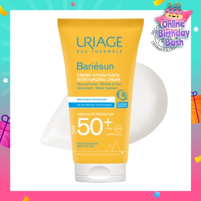 URIAGE Bariesun Moisturizing Cream SPF50+ Unscented + Water Resistant (Helps Prevent Photoaging) 50ml