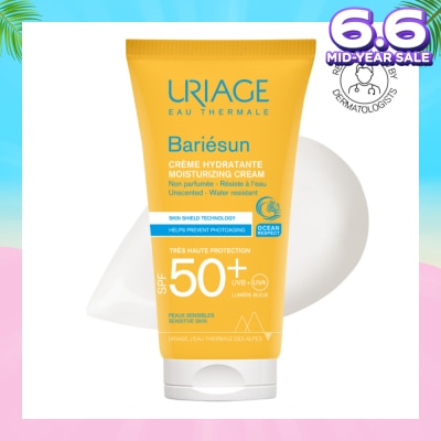 URIAGE Bariesun Moisturizing Cream SPF50+ Unscented + Water Resistant (Helps Prevent Photoaging) 50ml