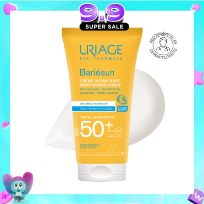 URIAGE - Bariesun Moisturizing Cream SPF50+ Unscented + Water Resistant (Helps Prevent Photoaging) 50ml image