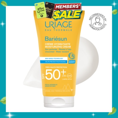 URIAGE Bariesun Moisturizing Cream SPF50+ Unscented + Water Resistant (Helps Prevent Photoaging) 50ml image